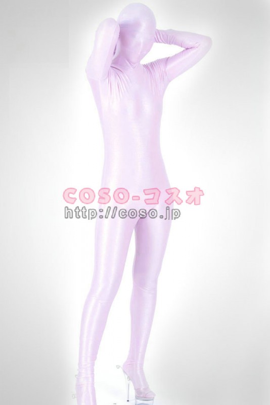 全身タイツ 透明人間 ピンク　ライクラ　全身タイツ　―3taitsu0047
