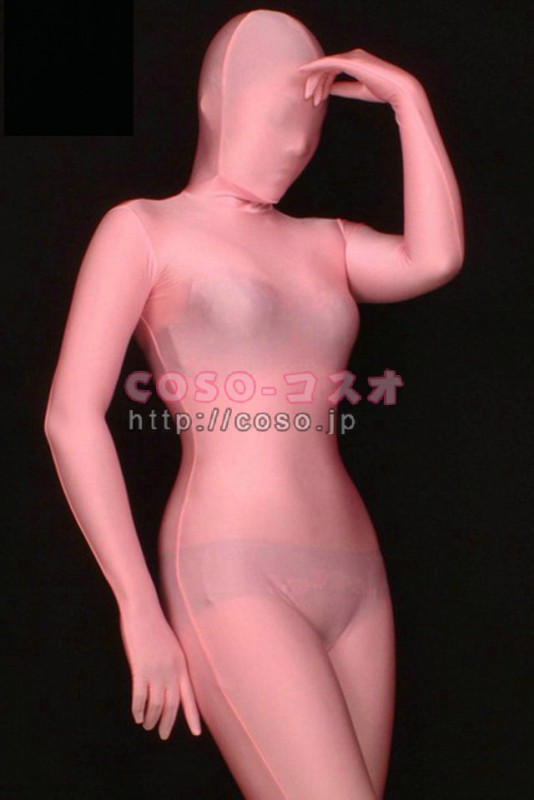 全身タイツ 透明人間 ピンク　スパンデックス　透明人間―3taitsu0054