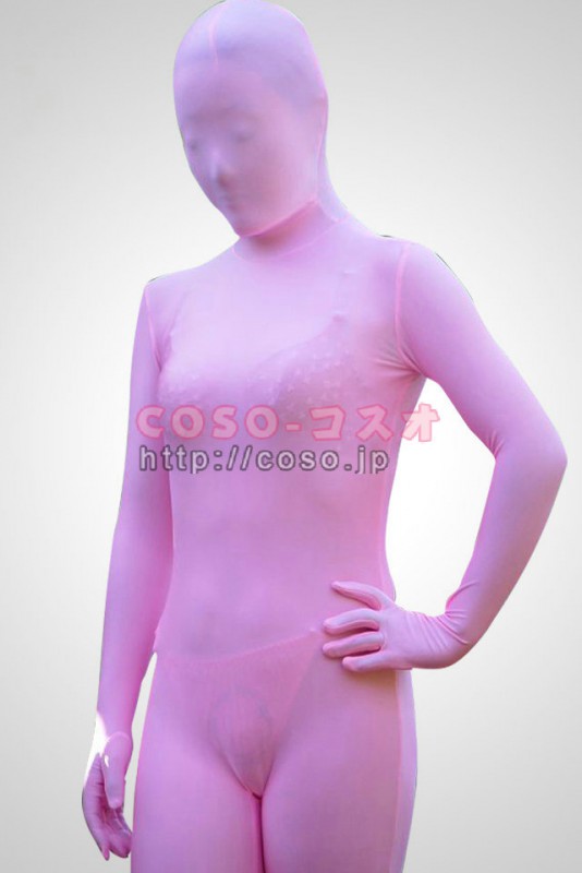 透明人間 ピンク色　ライクラ　透明タイプ―3taitsu0105