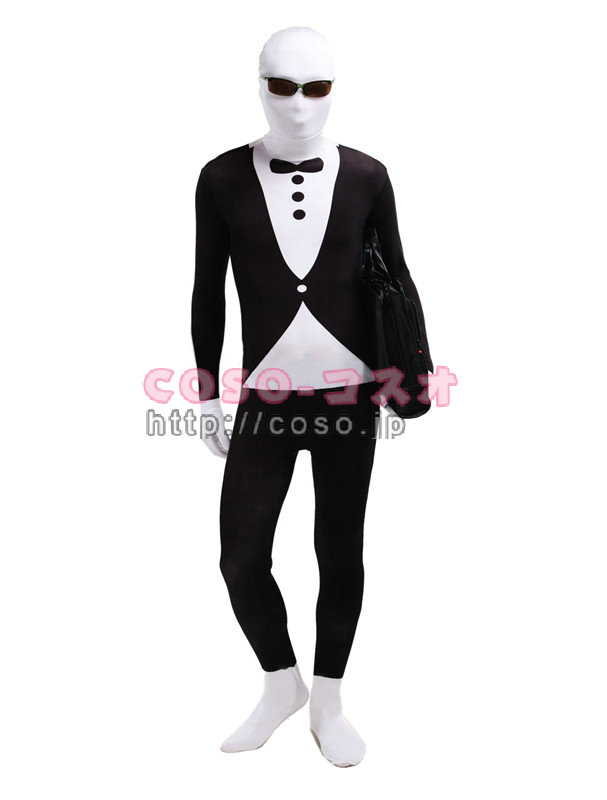 紳士　ビジネスマン　スーツ仮装　ライクラスパンデックス　―3taitsu0173