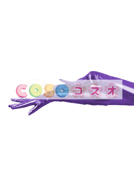 全身タイツアクセサリー，手袋　紫色　コスチューム　仮装パーティー―taitsu-tights0754