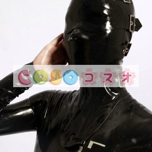 全身タイツアクセサリー，マスク　ブラック　コスチューム　仮装パーティー―taitsu-tights0135