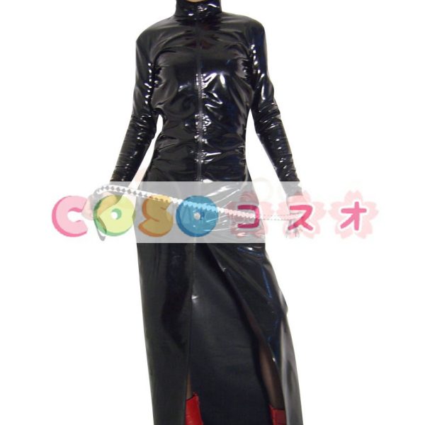 全身タイツ，PVC　ブラック　女性用　大人用　セクシー　コスチューム―taitsu-tights0326 1