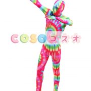 全身タイツ,クリスマスエルフ ユニセックス カラーブロック 開口部のない全身タイツ 仮装コスチューム ―taitsu-tights0744