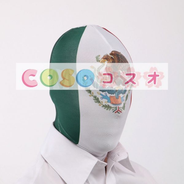 全身タイツアクセサリー，マスク　開口部がない　仮装コスチューム　変装パーティー―taitsu-tights1128 1