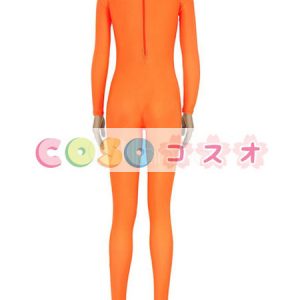 ライクラタイツ　オレンジ色　ライクラ・スパンデックス　大人用　女性用　ノベルティ　―taitsu-tights1564