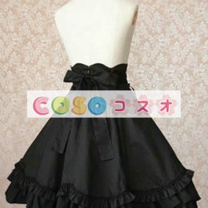 ロリータ服　スカート　ブラック　ゴシック　リボン　 ―Lolita0061