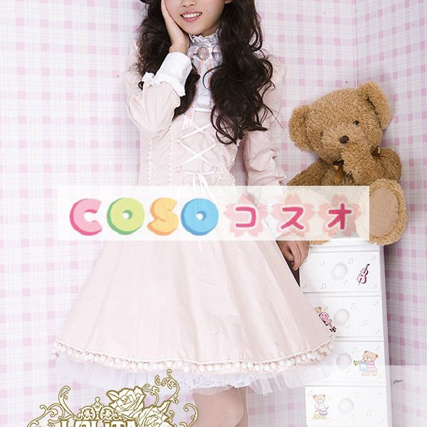 純粋な綿パフ長袖ロリータ ドレス ―Lolita0230 1