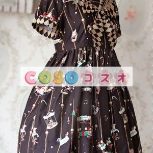 甘い茶色の綿弓ロリータ ワンピース ―Lolita0306