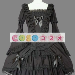 ロリータ服　ワンピース　ドレス　コットン１００％　洋装　長袖　 ―Lolita0329
