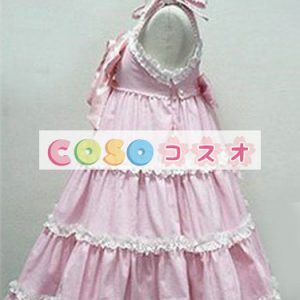 ロリータ服　ワンピース　ドレス　コットン１００％　洋装　ノースリーブ　 ―Lolita0344