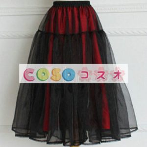ロリータ服　スカート　ブラック　ゴシック　レイヤードスカート　 ―Lolita0549