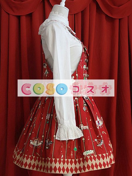 ロリータジャンパースカート，３色　リボン　クラシック＆トラディション　コットン　 ―Lolita0620 1