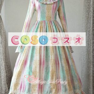 ロリータ服　セット　ドレス　マルチカラー　長袖　可愛い　 ―Lolita0689
