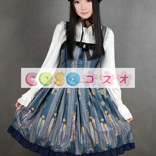 印刷のロリータ ドレス背中の開いたドレス シフォン ―Lolita0794 1