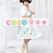 ロリータ服，２点セット　ジャンパースカート&ブラウス　新作　オリジナルデザイン　高品質 ―Lolita0916