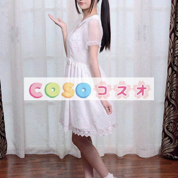 ロリータ服 ワンピース レース ドレス シフォン スィート リボン カジュアル ―Lolita0097 1 ロリータ服 ワンピース レース ドレス シフォン スィート リボン カジュアル ―Lolita0097 1