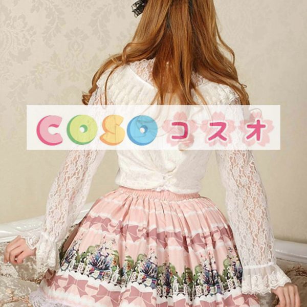 素敵なピンクのレース ゴスロリ スカートを印刷 ―Lolita0448 1