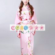 ハロウィン　ピンク　日本　和服　浴衣　コスチューム　オーキッド・プリント―festival-0090