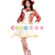 ハロウィン　レッド　マッドハッタ―　4ピース　セット　女性用　不思議の国のアリス　コスチュームコスプレ―festival-0192