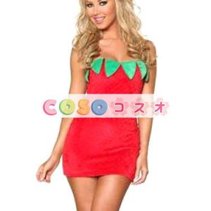 コスチューム衣装　女性用　大人用　マルディグラ　フード　ドレス　レッド　―festival-0330