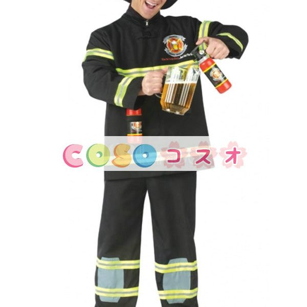 ハロウィン　コスチューム衣装　消防士　男性用　大人用　セット　―festival-0391 1
