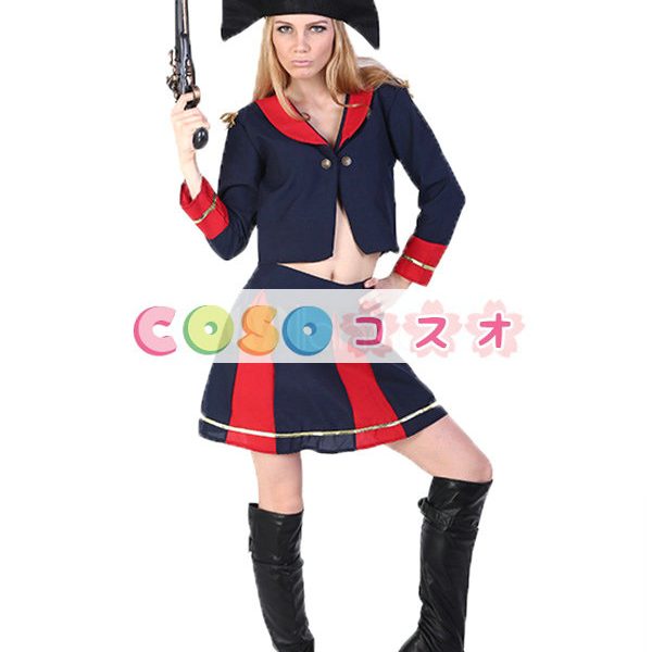 ハロウィングッズ　ブラック　女性用　パイレーツ1　大人用　合成繊維　スカート　ハロウィーン　―festival-0433 1