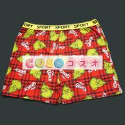ハロウィングッズ　レッド　男性用　クリスマス　大人用　合成繊維　ショーツ　ショーツ　クリスマス　―festival-0497
