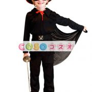 ハロウィングッズ　ブラック　男の子用　怪傑ゾロ　キッズ用　ポリエステル　パンツ　マルディグラ　―festival-0517