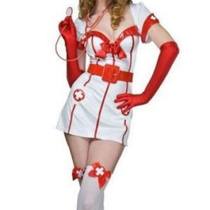 Nurse Costumes 白 ナース服  セクシー コスプレ衣装 制服セクシー コスプレ-Halloween-trw0725-0104