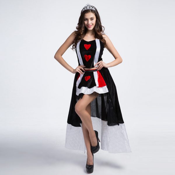 ハロウィン  クイーン 服 デジタルポーカー cosplay 服 ゲームの服  制服 -Halloween-trw0725-0220 1