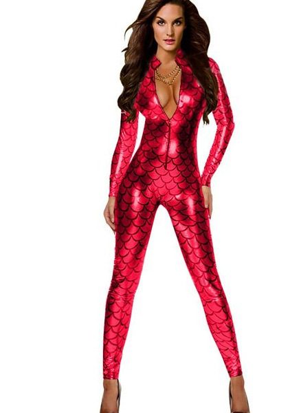 フロントジップ アップ スネーク デザイン ビニールレザー ボディースーツ キャットスーツ 4カラーからお選びください 【ハロウィン】【コスチューム】【衣装】【ランジェリー】【コスプレ】-Halloween-trw0725-0295 1 フロントジップ アップ スネーク デザイン ビニールレザー ボディースーツ キャットスーツ 4カラーからお選びください 【ハロウィン】【コスチューム】【衣装】【ランジェリー】【コスプレ】-Halloween-trw0725-0295 1