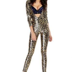 レディース ハロウィン コスプレ コスチューム 衣装 仮装  ハロウィン 衣装豹柄 伸縮性あり コスプレ -Halloween-trw0725-0343