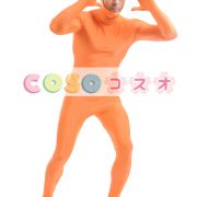 オレンジのユニセックス ライクラ スパンデックス全身タイツ スーツ―taitsu-tights0509 2