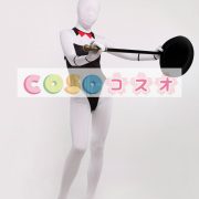 全身タイツ，ウサギ　女性用　大人用　コスチューム　カラーブロック　開口部のない全身タイツ　―taitsu-tights0600 2