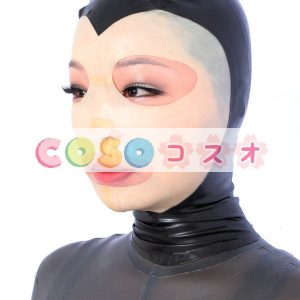 全身タイツアクセサリー，マスク　目と口が開いている　肌色　仮装コスチューム　コスプレ―taitsu-tights0741