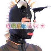 全身タイツアクセサリー，マスク　ブラック　目と口が開いている　仮装コスチューム　コスプレ　可愛い―taitsu-tights0838 2