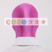 全身タイツアクセサリー　マスク　ピンク　単色　開口部がない　変装コスチューム　―taitsu-tights1255 2