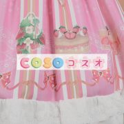 ロリィタスカート　合成繊維　プリント柄　パーティー　リボン　可愛い　 ―Lolita0028 2