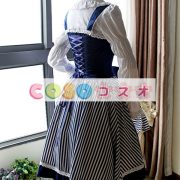 ロリータ服　ワンピース　ストライプ　ジャンパースカート　コットン　パンク　編み上げ　カジュアル　 ―Lolita0069 2