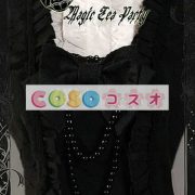甘い黒の純粋な綿ボー フリル ロリータ ジャンパー スカート ―Lolita0096 2