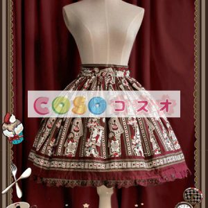 ロリータ服　スカート　SK　ウサギ柄　ロリータファッション ―Lolita0167
