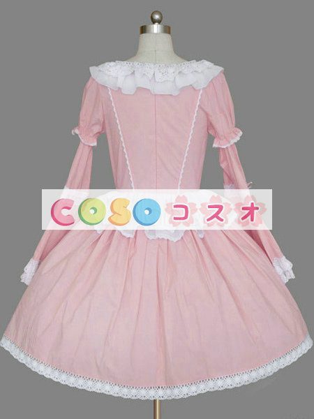 ロリータ服　ワンピース　ドレス　コットン１００％　洋装　長袖　 ―Lolita0329