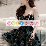 コルセット　可愛い　合成繊維　パーティー　エメラルドグリーン　 ―Lolita0412 2