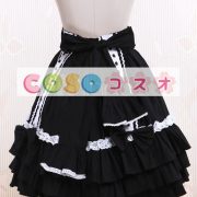 ロリィタスカート　ブラック　コットン　スウィート　ブラックスカート ―Lolita0505 2