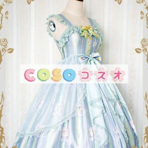 ロリータ服　ワンピース　ボディコン　ドレス　シルクライク　可愛い　ノースリーブ　リボン　カジュアル　 ―Lolita0529