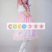 ロリータジャンパースカート　編み上げ　可愛い　綿混紡　 ―Lolita0568 2