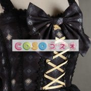ロリィタジャンパースカート　可愛い　合成繊維　プリント柄　リボン　パーティー　 ―Lolita0581 2
