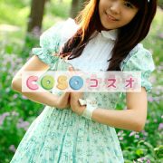 ロリータ服　ワンピース　ライトブルー　チュニック　プリント柄　コットン　可愛い　半袖　ポートレイトネック　パーティー　 ―Lolita0671 2