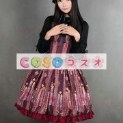 印刷のロリータ ドレス背中の開いたドレス シフォン ―Lolita0794 2